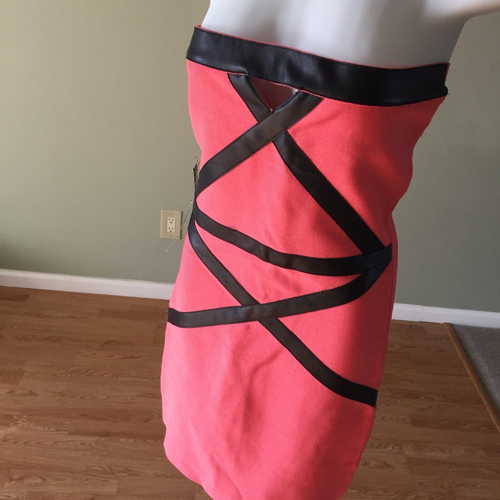 Pink/Black Bebe Dress Size M